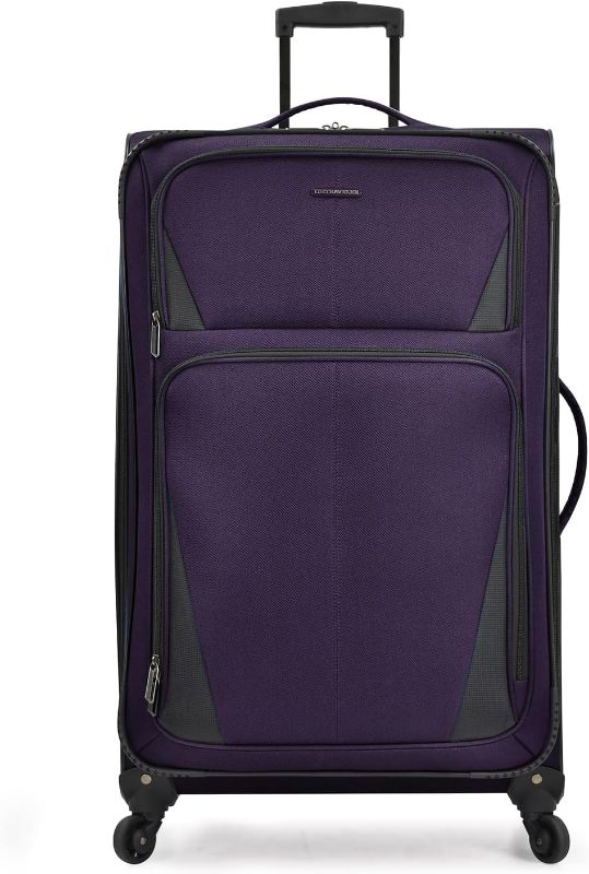 Photo 1 of ***HEAVILY USED AND DIRTY - SEE PICTURES***
U.S. Traveler Aviron Bay Expandable Softside Luggage with Spinner Wheels, Purple, 30-Inch