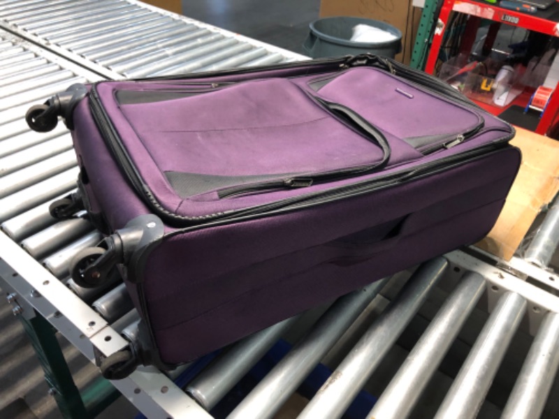 Photo 4 of ***HEAVILY USED AND DIRTY - SEE PICTURES***
U.S. Traveler Aviron Bay Expandable Softside Luggage with Spinner Wheels, Purple, 30-Inch