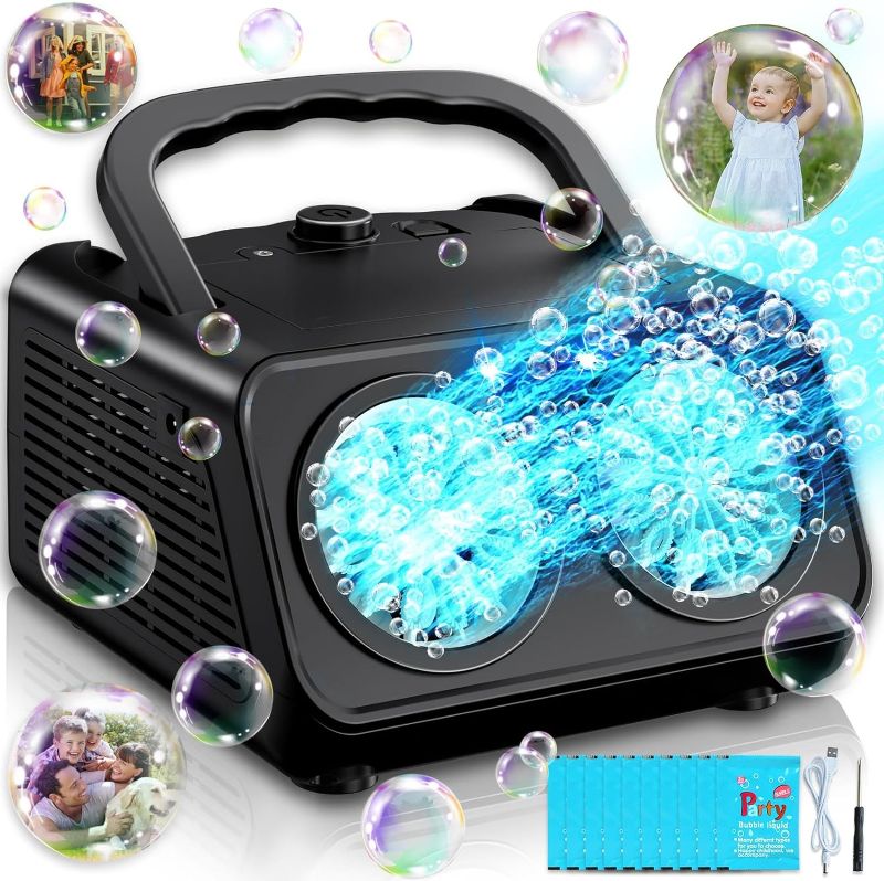 Photo 1 of **READ NOTES MISSING PART**
Upgraded Bubble Machine, for Kids Age 3+ Gifts | 18000+ Big Bubbles Per Minute, with 2 Speed, Plug-in or Battery Powered, for Indoor Outdoor Birthday, Wedding, Parties