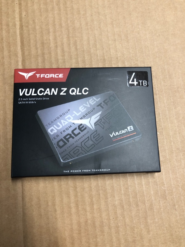 Photo 4 of (READ FULL POST) TEAMGROUP T-FORCE Vulcan Z 4TB SLC Cache 3D NAND QLC 2.5 Inch SATA III Internal Solid State Drive SSD (R/W Speed up to 550/510 MB/s) T253TY004T0C101