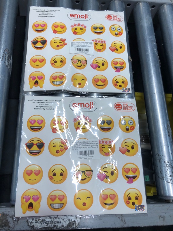 Photo 2 of **2-PACK BUNDLE**
Valentines Emoji Stickers Emotion Decals Heart Sticker for Party Favors Kids School Classroom Gift Exchange 200Pcs