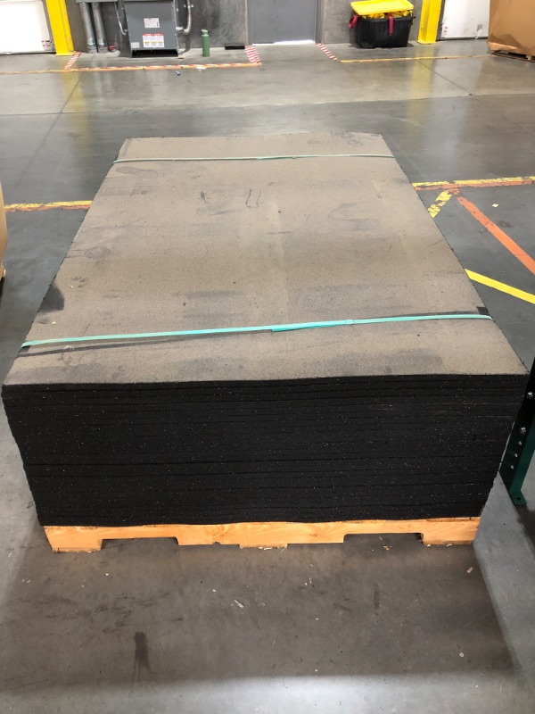 Photo 3 of *** PALLET- TRUCK/TRAILER PICKUP ONLY*** 25 SHEETS **
North West Rubber Recycled Rubber 1/2-in T x 36-in W x 4-ft L Natural/Black Residential 60A Durometer Rubber Sheet