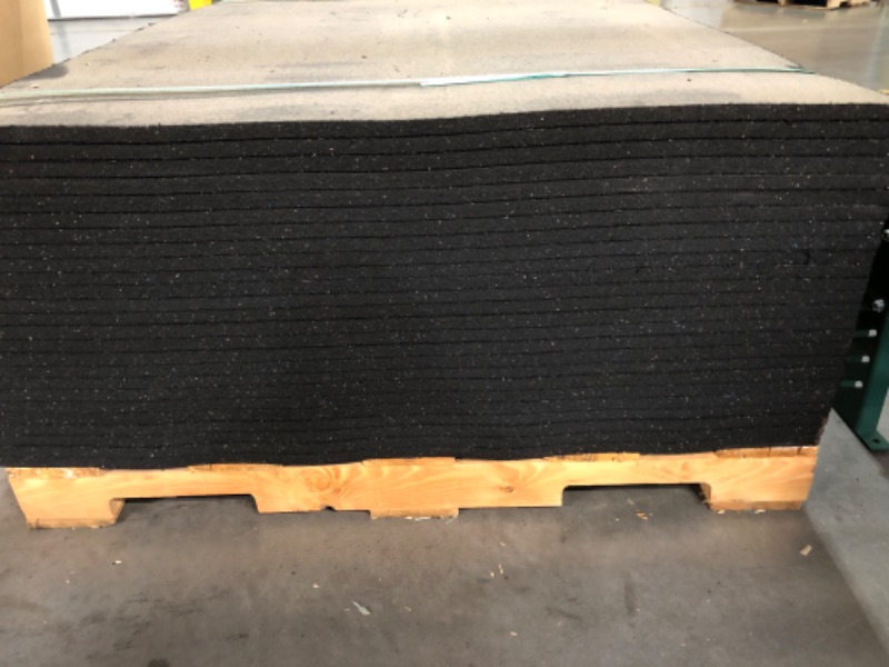 Photo 2 of *** PALLET- TRUCK/TRAILER PICKUP ONLY*** 25 SHEETS **
North West Rubber Recycled Rubber 1/2-in T x 36-in W x 4-ft L Natural/Black Residential 60A Durometer Rubber Sheet