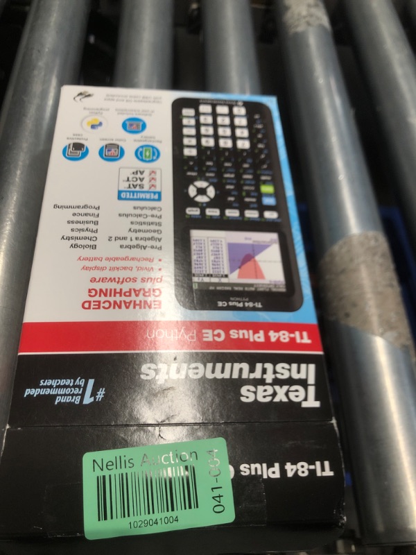 Photo 4 of **MISSING PIECES/ MINOR DAMAGE/ SEE NOTES**
Texas Instruments TI-84 Plus CE Color Graphing Calculator, Black Black Single Pack