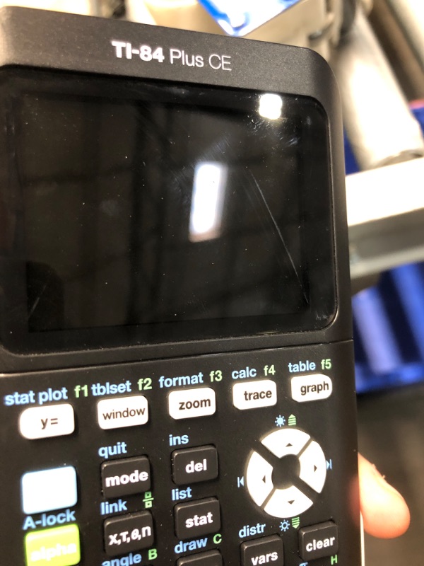 Photo 3 of **MISSING PIECES/ MINOR DAMAGE/ SEE NOTES**
Texas Instruments TI-84 Plus CE Color Graphing Calculator, Black Black Single Pack