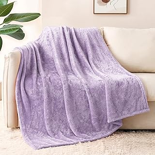 Photo 1 of *** STOCK PHOTO USED FOR REFERENCE ONLY *** Whale Flotilla Extra Large Fleece Throw Blanket 50x70 Inch, Super Plush and Soft 300GSM Blankets for All Season, Fluffy and Lightweight, Lilac