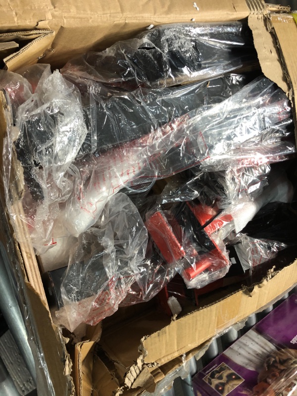 Photo 1 of **BOX SAYS PACKAGE B, UNSURE IF OTHER BOXES GO WITH IT**Sportsroyals Power Rack, Multi-Functional Power Cage with LAT Pulldown Pulley System, Squat Rack with More Training Attachments for Home Gym (Red)?1200 lbs Weight Capacity