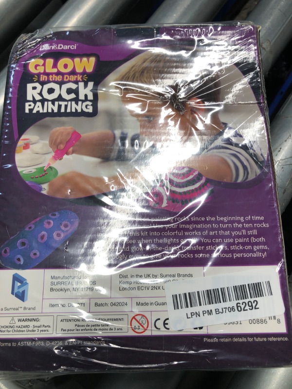 Photo 3 of ***FACTORY SEALED***Kids Rock Painting Kit - Glow in The Dark - Arts & Crafts Easter Gifts for Boys and Girls Ages 4-12 - Craft Activities Kits - Creative Art Toys for 4, 5, 6, 7, 8, 9, 10, 11 & 12 Year Old Kids