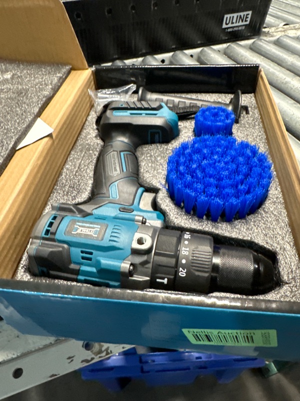 Photo 3 of (READ FULL POST) Cordless Power Drill for Makita 18v Battery: 3 Modes Electric Power Driver/Drill Kit Tool, 1/2 Inch Keyless Chuck Cordless Impact Drill Set, 20 Position, Variable Speed, for Home, Garden(No Battery)
