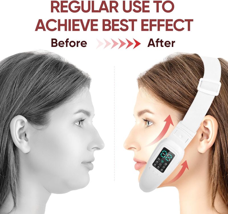 Photo 4 of (READ FULL POST) Smart Electric Double Chin V Face Lifting Machine with 8 Modes and 15 Adjustable Intensities V Face Device for Women
