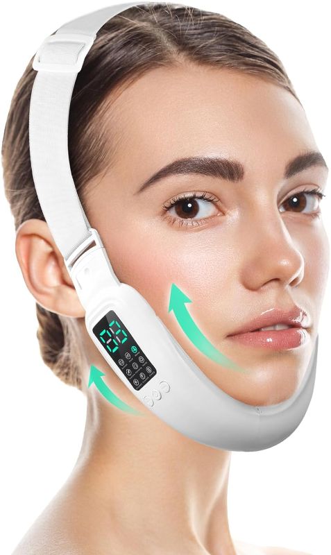 Photo 1 of (READ FULL POST) Smart Electric Double Chin V Face Lifting Machine with 8 Modes and 15 Adjustable Intensities V Face Device for Women
