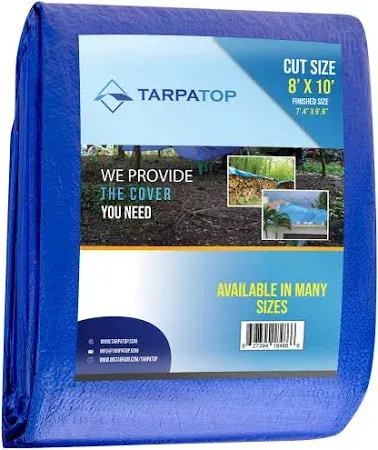 Photo 1 of  8' x 10' Blue Multi-Purpose Waterproof Poly Tarp Cover Tent Shelter Camping Tarpaulin JJ132703
