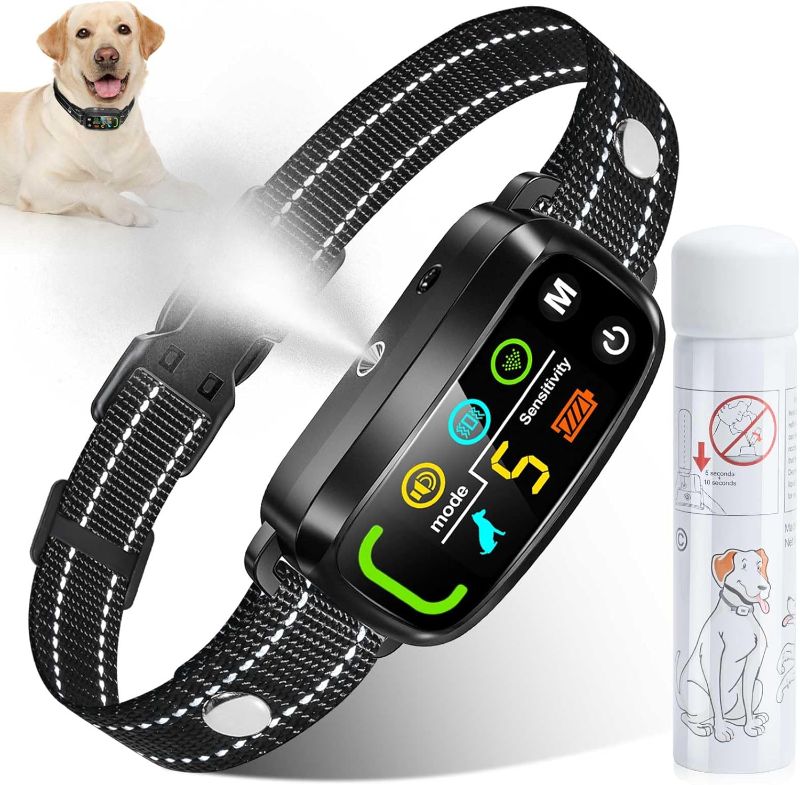 Photo 1 of **MISSING CHARGER AND SPRAY**Citronella Bark Collar for Dogs [No Citronella Refill] Level 2 Sensitivity & Spray Adjustable Citronella Dog Collar, Rechargeable Waterproof Spray Dog Training Collar, Spray Dog Collar for L/M/S Dogs