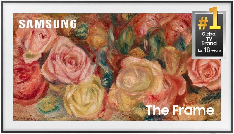 Photo 1 of ***SEE NOTES*** SAMSUNG 75-Inch Class QLED 4K LS03D The Frame Series Quantum HDR Smart TV w/ Dolby Atmos, Art Mode, Anti-Reflection, Customizable Frame, Slim Fit Wall Mount with Alexa Built-In (QN75LS03D, 2024 Model)
