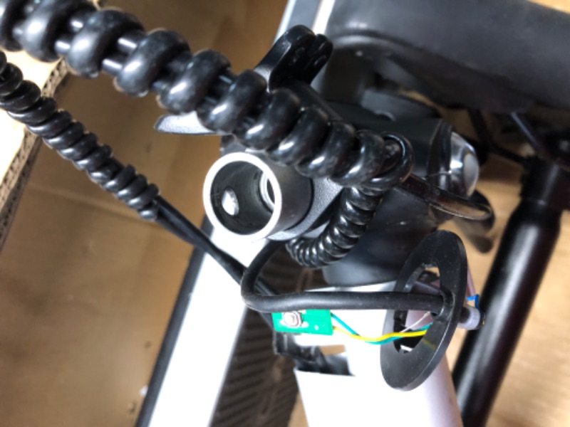 Photo 1 of ***Parts Only***Caroma Electric Scooter with Seat, 500W Motor, 10" Solid Tires, Max 25 Miles & 20 Mph, Commuting Electric Scooter Adults with Rear Suspension and Double Brake, E Scooter with Ambient Light(Silver)