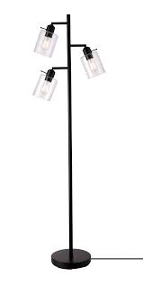 Photo 1 of **MISSING 1 OF THE LAMP SHADES**
allen + roth 67-in Black Multi-head Floor Lamp