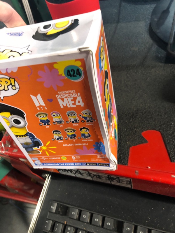 Photo 1 of **box damaged**
 Funko Pop! Rocks: Minions x BTS - Jung Kook
