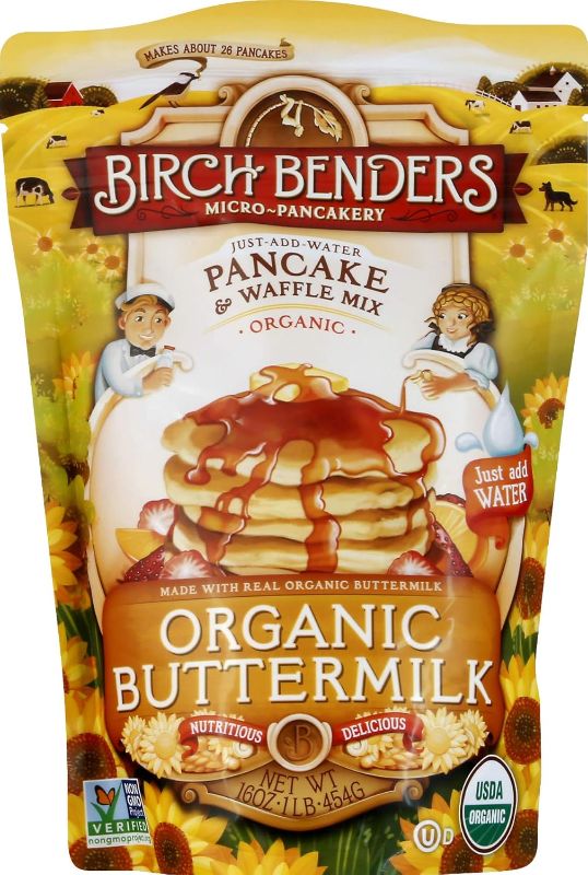 Photo 1 of ***(BEST BY: January 22nd, 2025) NONREFUNDABLE***Birch Benders Organic Buttermilk Pancake and Waffle Mix, 16 OZ