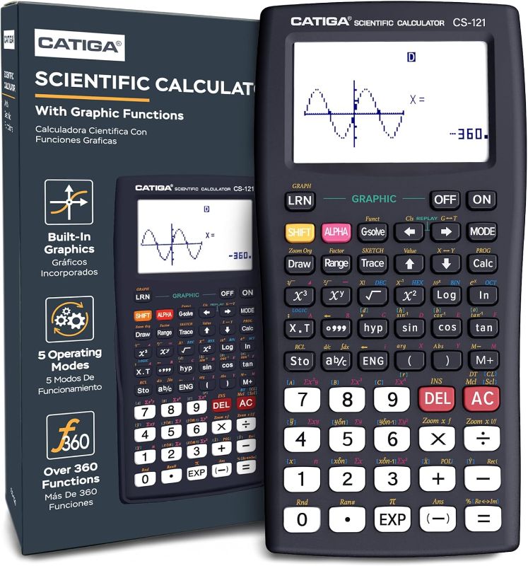 Photo 1 of (READ FULL POST) Scientific Calculator with Graphic Functions - Multiple Modes with Intuitive Interface - Perfect for Beginner and Advanced Courses, High School or College
