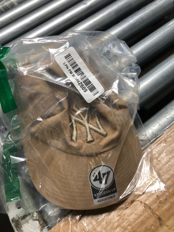 Photo 1 of '47 New York Yankees Clean Up MLB Strapback Hat Cap Khaki