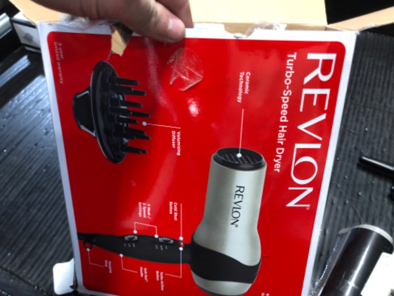 Photo 4 of 
Revlon Turbo Hair Dryer | 1875 Watts of Maximum Shine, Fast Dry (Black)