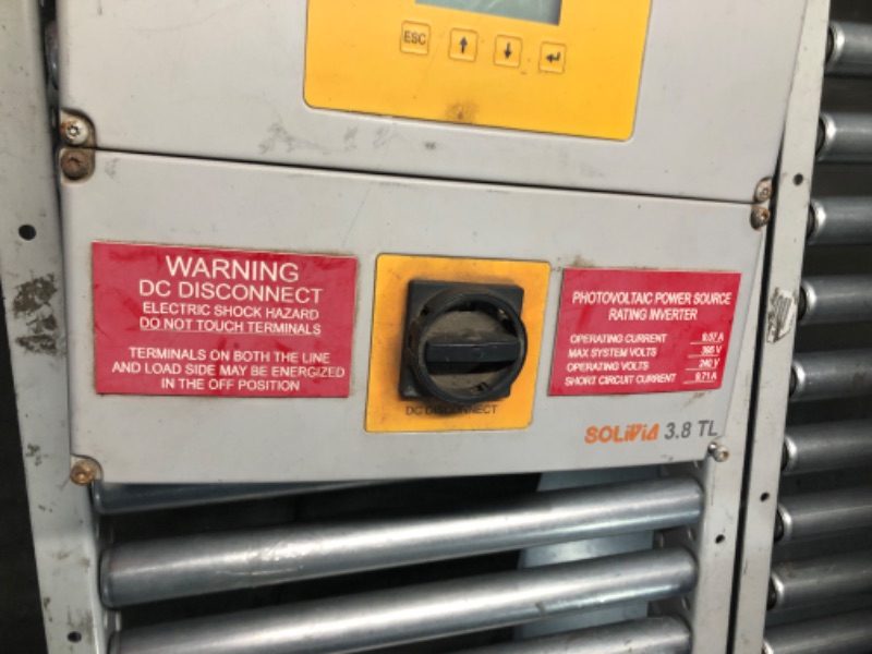 Photo 9 of ***HEAVILY USED - UNTESTED - SEE COMMENTS***
Delta Group Solar Delta SOLIVIA-3800TL 3.8KW 1-MPPT Inverter