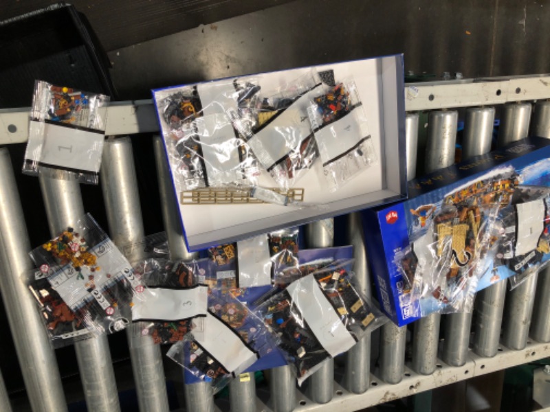 Photo 1 of Mini Pirate Ship Building Set - Not Compatible with Lego Pirate Ship Creative Brick, for Boys 8-14 & Adults (1328Pcs)