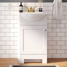 Photo 1 of  Style Selections Euro 18-in White Single Sink Bathroom Vanity with White Cultured Marble Top
