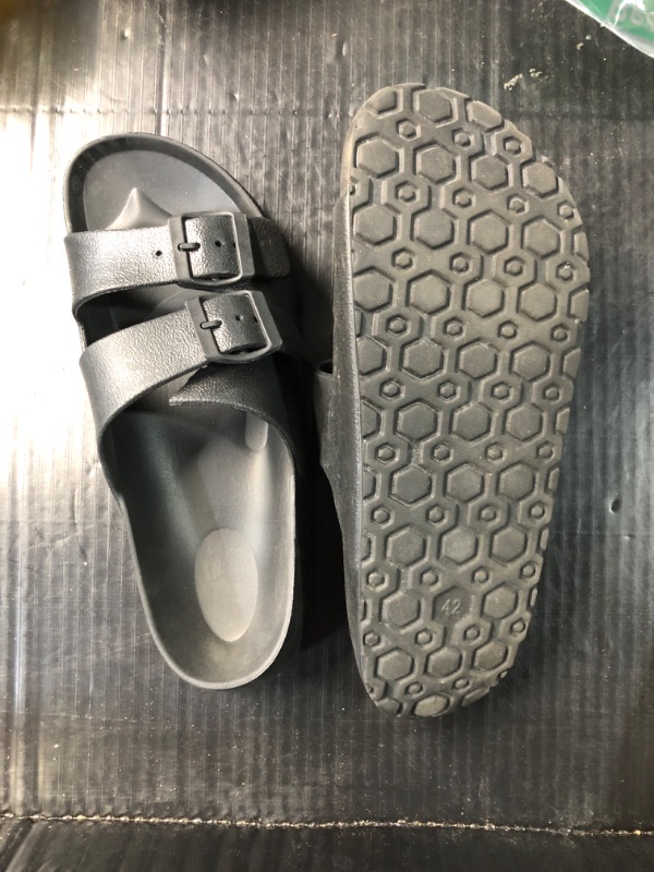 Photo 2 of (READ FULL POST) BEMGNAR Mens Lightweight Comfort Slides Double Buckle Slip-on Adjustable EVA Orthopedic Flat Sandals - 11