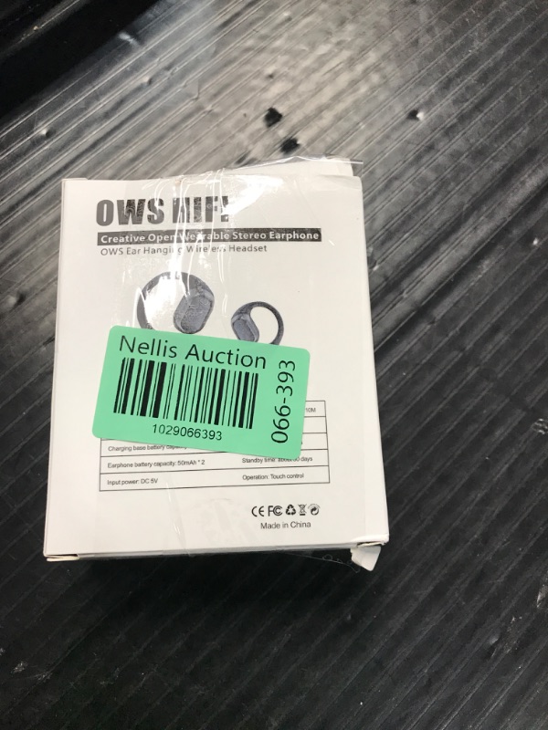 Photo 4 of ** CASE SHOWS NUMBERS AND TURNED ON, UNTESTED FURTHGER** ASIILOVI Open-Ear Headphones VG336 Pocket Size Conduction Headphones Snug Fit & Powerful Bass Wireless Earbuds, Bluetooth 5.3 Touch Control Open Ear Earbuds-Black