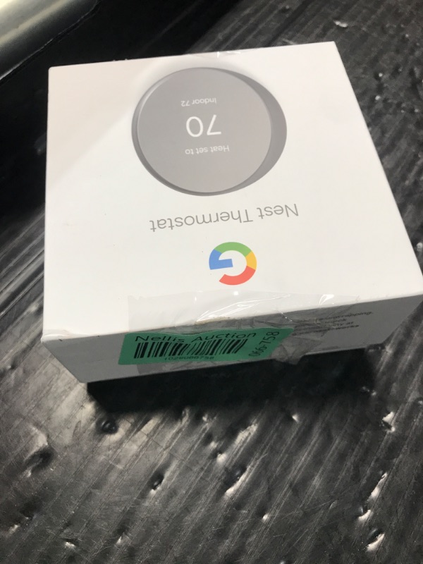 Photo 3 of ** OPENED AND USED** Google Nest Thermostat - Smart Thermostat for Home - Programmable Wifi Thermostat - Charcoal