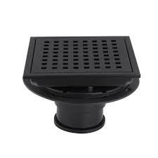 Photo 1 of ** USED DIRTY** ***STOCK PHOTO REFERENCE ONLY***Round Black ABS Shower Drain with 4-3/16 in. Square Screw-In Oil Rubbed Bronze Drain Cover
