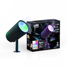 Photo 1 of ** USED UNTESETD MISSIN GPARTS** Low Voltage 1600 Lumens Black RGB Integrated LED Smart Wi-Fi Landscape Spotlight, Works w/ Alexa/Hey Google/HomeKit/Siri
