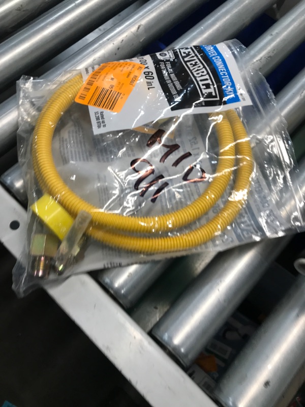 Photo 3 of ** OPENED AND MISSING PARTS** ***STOCK PHOTO REFERENCE ONLY***5 ft. Thermal Excess Flow Valve Gas Dryer Connector Kit
