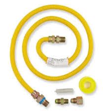Photo 1 of ** OPENED AND MISSING PARTS** ***STOCK PHOTO REFERENCE ONLY***5 ft. Thermal Excess Flow Valve Gas Dryer Connector Kit
