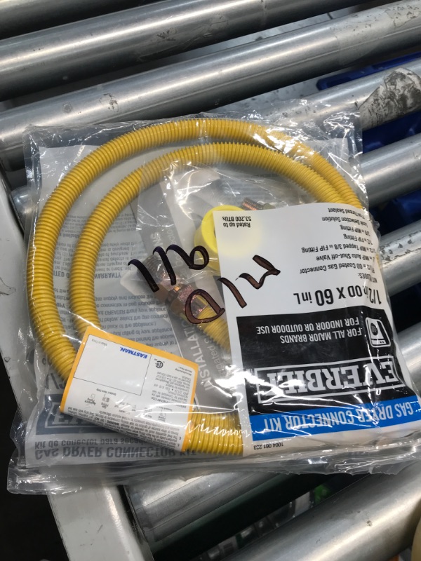 Photo 3 of ** OPEND MISSING PARTS** ***STOCK PHOTO REFERENCE ONLY***5 ft. Thermal Excess Flow Valve Gas Dryer Connector Kit
