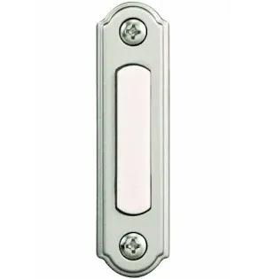 Photo 1 of ** USED UNTESTED* Wired LED Illuminated Doorbell Push Button, Brushed Nickel


