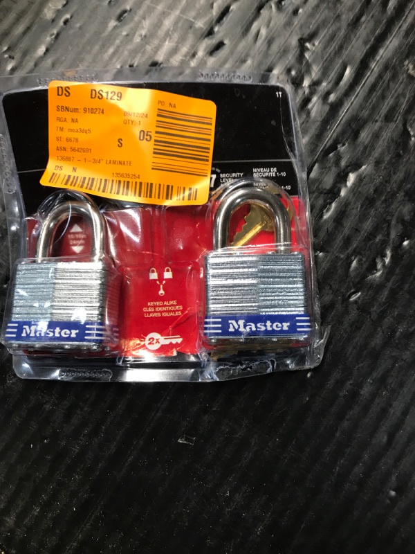 Photo 2 of ** USED SCRACTHED ** 1-3/4 in. Laminated Steel Padlock (2-Pack)