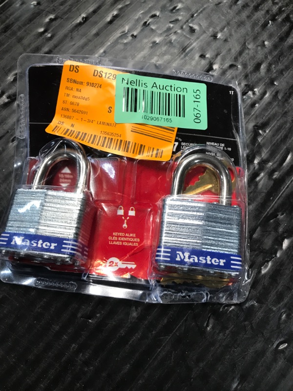 Photo 3 of ** USED SCRACTHED ** 1-3/4 in. Laminated Steel Padlock (2-Pack)