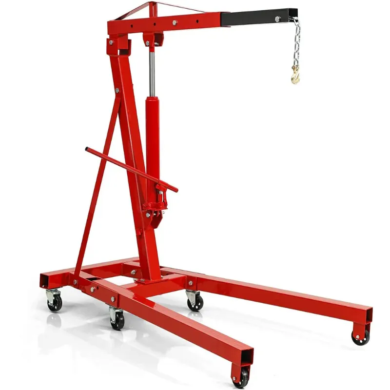 Photo 1 of ** MISSING PARTS** ***STOCK PHOTO REFERENCE ONLY***YITAMOTOR® 2 Ton 4000lb Folding Engine Crane, Heavy Duty Shop Cherry Picker Hoist with Telescopic Boom
