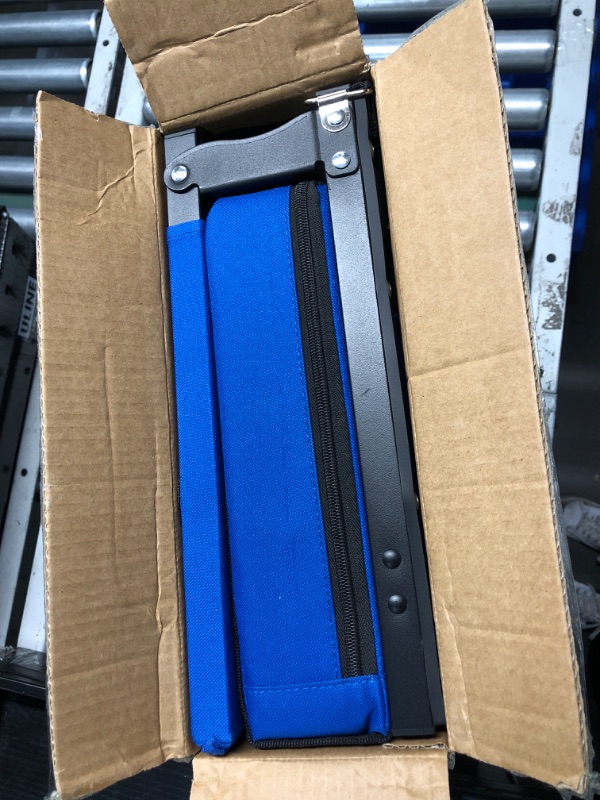 Photo 2 of **MINOR DAMAGE**
Sheenive Stadium Seats for Bleachers with Back Support, Bleacher Seats with Backs and Cushion Wide, Padded Portable, Blue