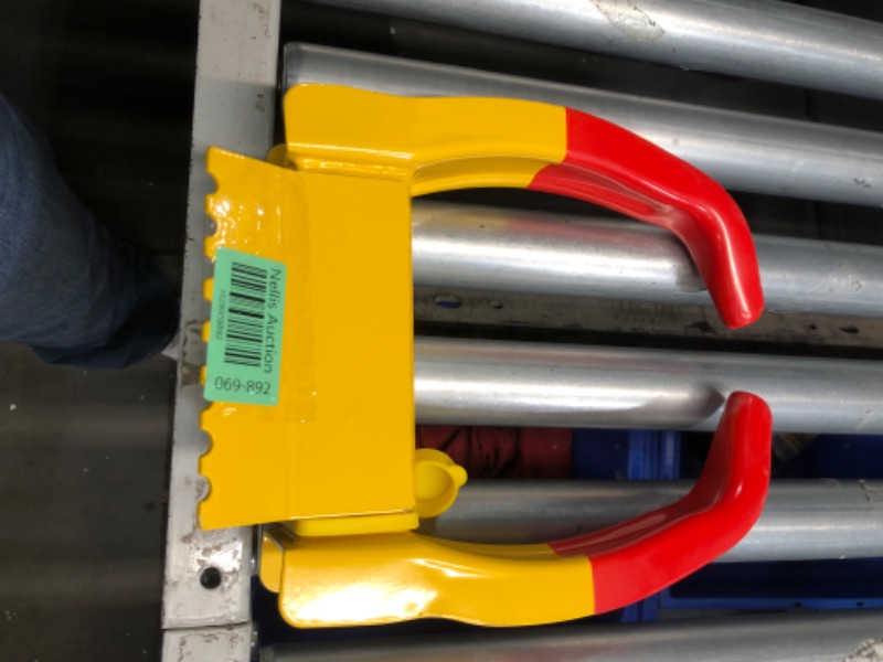 Photo 3 of ***MISSING PIECES/ SEE NOTES***
Trimax Deluxe Universal Wheel Chock Lock, Yellow/Red