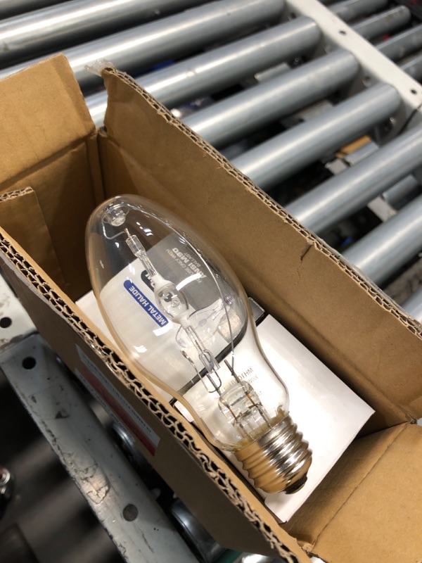 Photo 2 of (3 Pack) MH100/U/MED 100W Metal Halide Bulb ED17 Medium Base Clear