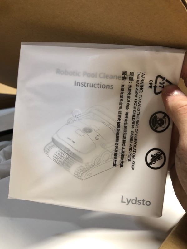 Photo 4 of *****STOCK IMAGE FOR SAMPLE*****SEE NOTES***
Lydsto P1 Robotic Pool Cleaner with Wall Climbing - Automatic Pool Vacuum with APP and Remote Control - Powerful Active Scrubbing Triple Roller Brush - Ideal for In-Ground Pools up to 60 Feet, GRAY
