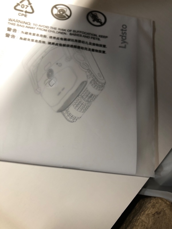 Photo 1 of ***USED - LIKELY MISSING PARTS - UNABLE TO VERIFY FUNCTIONALITY***
Lydsto P1 Robotic Pool Cleaner with Wall Climbing - Automatic Pool Vacuum with APP and Remote Control - Powerful Active Scrubbing Triple Roller Brush - Ideal for In-Ground Pools up to 60 F