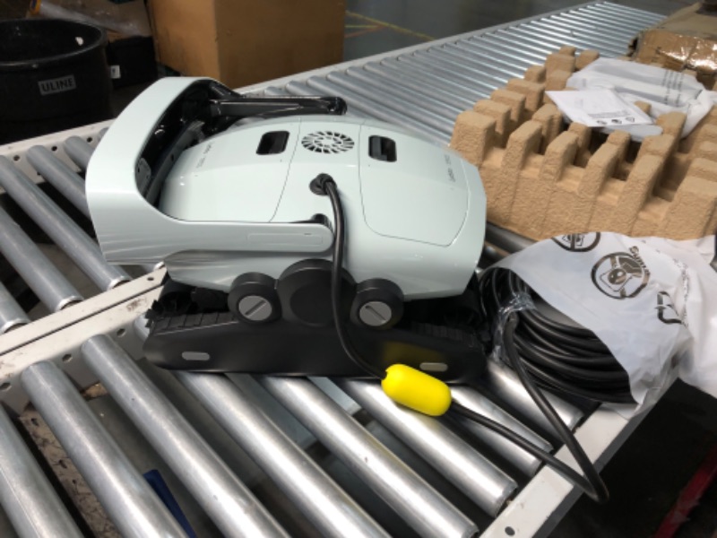 Photo 1 of ***USED - LIKELY MISSING PARTS - UNABLE TO VERIFY FUNCTIONALITY***
Lydsto P1 Robotic Pool Cleaner with Wall Climbing - Automatic Pool Vacuum with APP and Remote Control - Powerful Active Scrubbing Triple Roller Brush - Ideal for In-Ground Pools up to 60 F