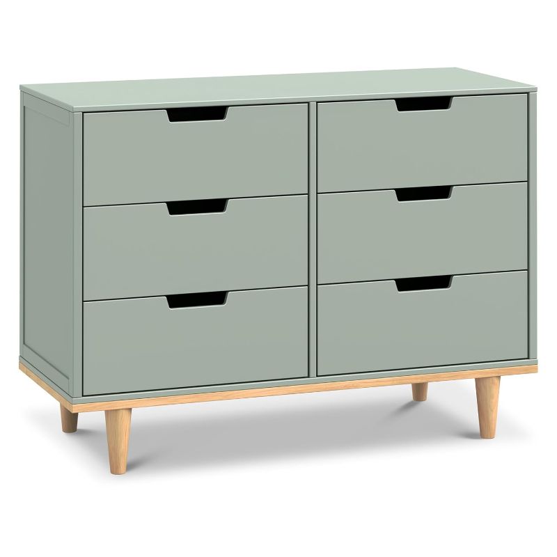 Photo 1 of ***USED - LIKELY MISSING PARTS - UNABLE TO VERIFY FUNCTIONALITY***
daVinci Marley 6 Drawer Double Dresser in Light Sage and Honey, GREENGUARD Gold Certified