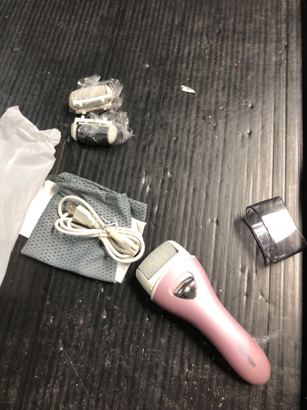 Photo 1 of Electric Feet Callus Removers Rechargeable,Portable Electronic Foot File Pedicure Tools, Electric Callus Remover Kit,Professional Pedi Feet Care Perfect for Dead,Hard Cracked Dry Skin?Pink?