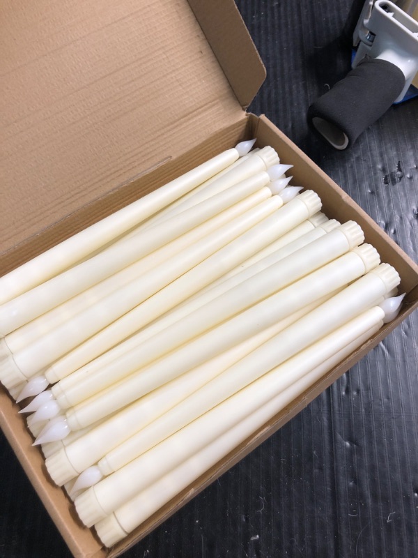 Photo 2 of (READ FULL POST) Treela 24 Pcs Flameless Taper Candles Bulk LED Tapered Battery Operated Candles for Easter Valentine's Day Birthday Wedding Party Church Table Decoration