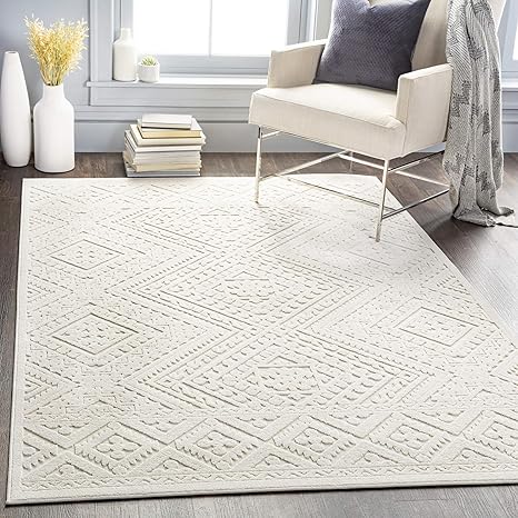 Photo 1 of **DIRTY** Livabliss Ivor Outdoor Textured Area Rug, 7'10" x 10', Cream
